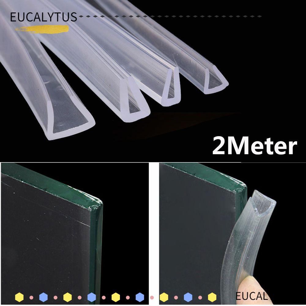 Eutus แถบยางป้องกันขอบกระจก รูปตัว U ทนทาน 2 เมตร