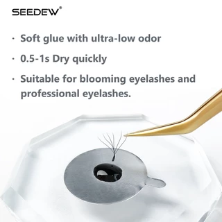 Seedew กาวต่อขนตา กาวแห้งเร็ว 0.5-1 วินาที กาว 10 มิลลิลิตร ซุปเปอร์กันน้ำ แต่งหน้า มืออาชีพ