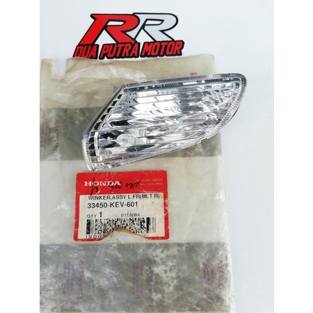 ไฟเลี้ยวซ้ายด้านหน้าเดิมสําหรับ honda supra x xx v fit 100 kev สีขาวใสเก่า