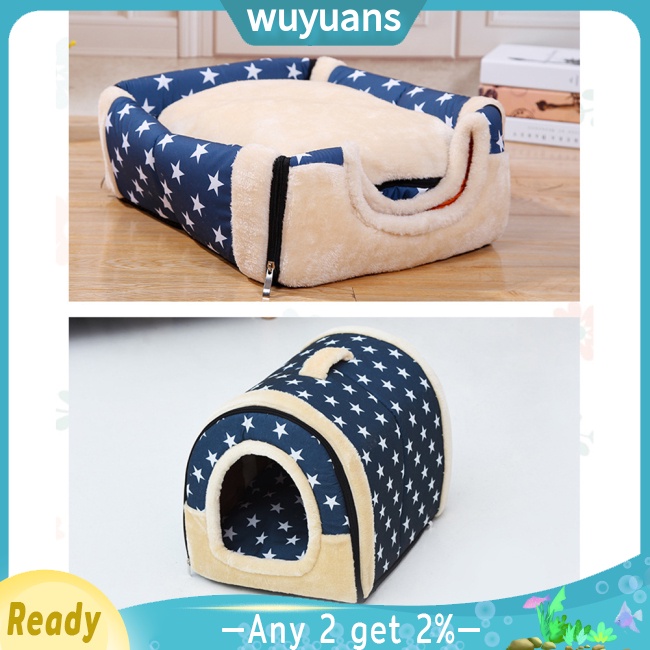 Wuyuans เต็นท์เตียงนอน พับได้ ซักทําความสะอาดได้ อเนกประสงค์ สําหรับสัตว์เลี้ยง สุนัข แมว ขนาดกลาง ขนาดใหญ่