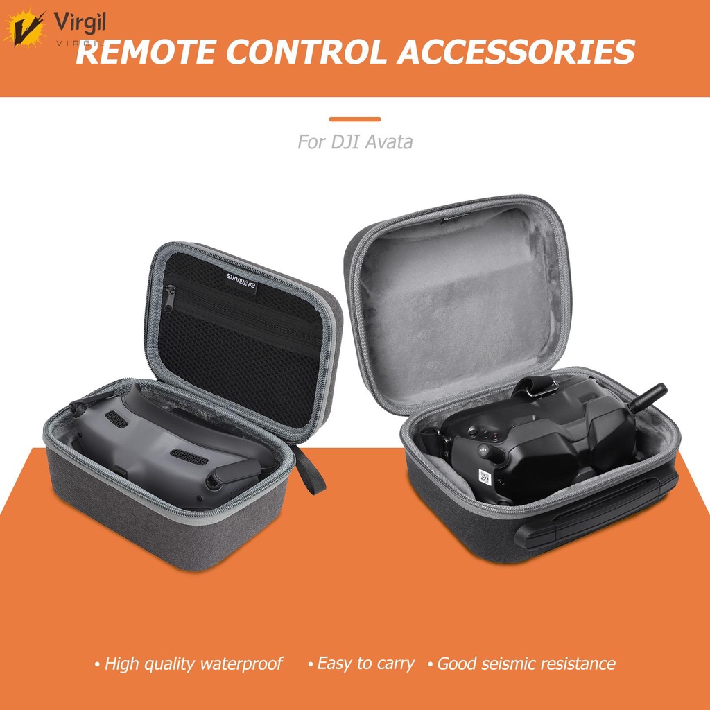 [Virgil.th] กระเป๋าเคส กันน้ํา สําหรับ DJI Avata Goggles 2 FPV Goggles V2