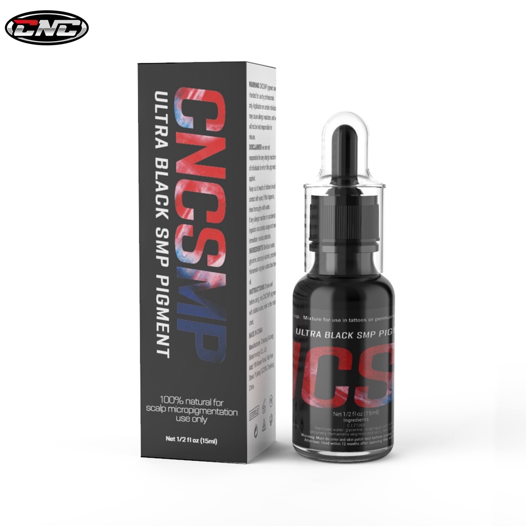 Spigma 15ML หมึกสัก Mega สีดํา Smp Pigment Professional Scalp Migropigmentation Diy Tattoo Pigment Supply
