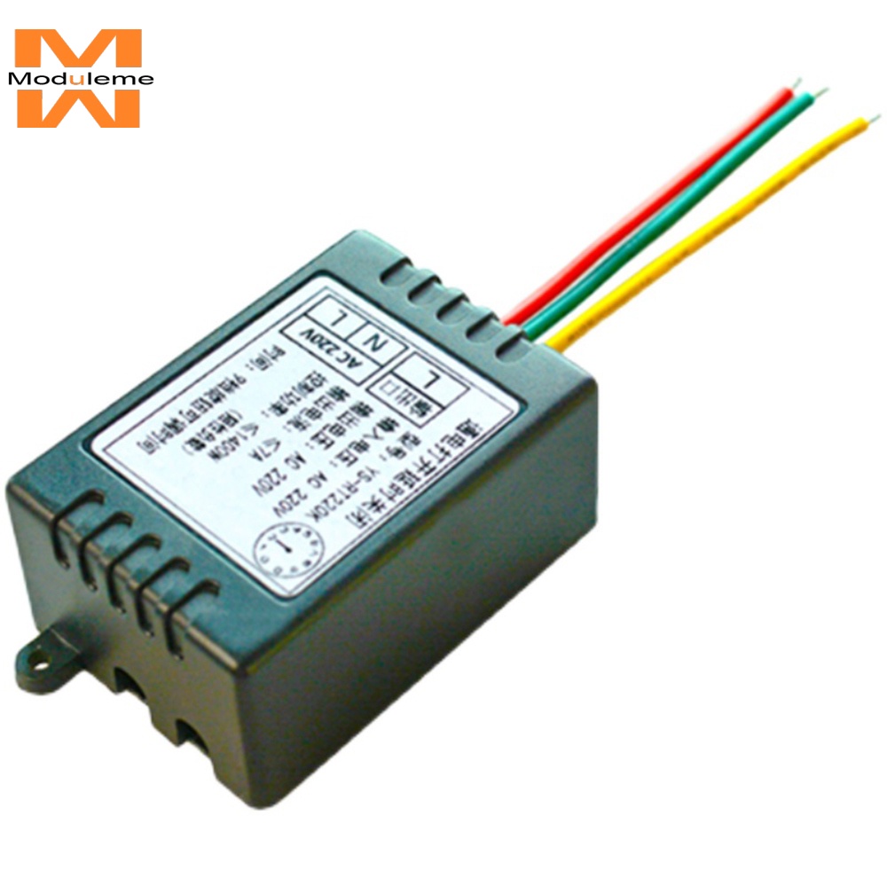สวิตช์ตั้งเวลาดีเลย์ AC 110V~250V ขนาดเล็ก สําหรับติดผนังห้องน้ํา