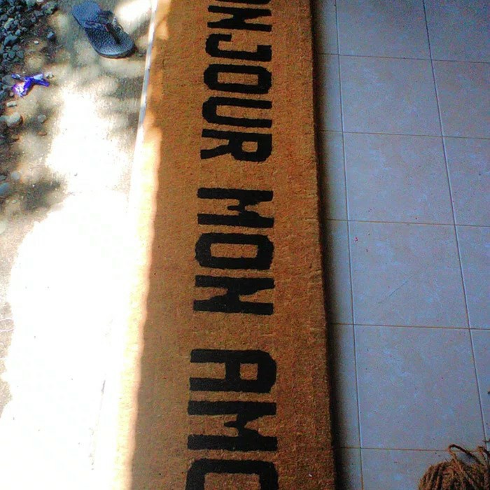 (SOUVENIR) พรมเช็ดเท้าใยมะพร้าว 1M ฟรี CUSTOM 6 LETTERS