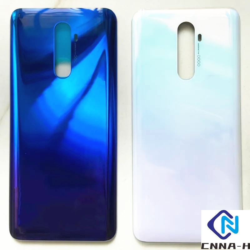 ที ่ อยู ่ อาศัยด ้ านหลังสําหรับ Oppo Realme X2 Pro 6.5 ฝาครอบด ้ านหลังกระจกซ ่ อมเปลี ่ ยนเคสแบตเตอรี ่ โทรศัพท ์