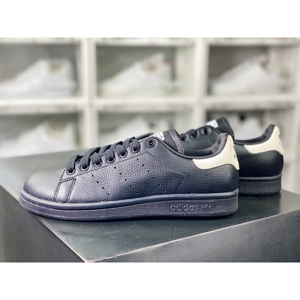 Adidas Stan Smith Triple Black Classic Leather Casual Shoes Unisex Sneakers For Men Women M20329