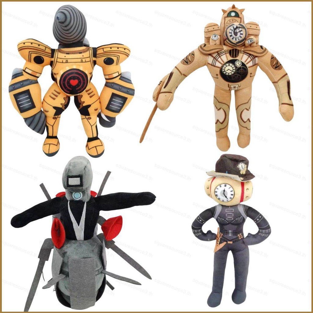 ใหม่ Skibidi ตุ๊กตายัดนุ่น ห้องน้ํา ของขวัญสําหรับเด็ก Titan Drill Man King Clock Monitor Man ยัดไส้ ของเล่นสําหรับเด็ก