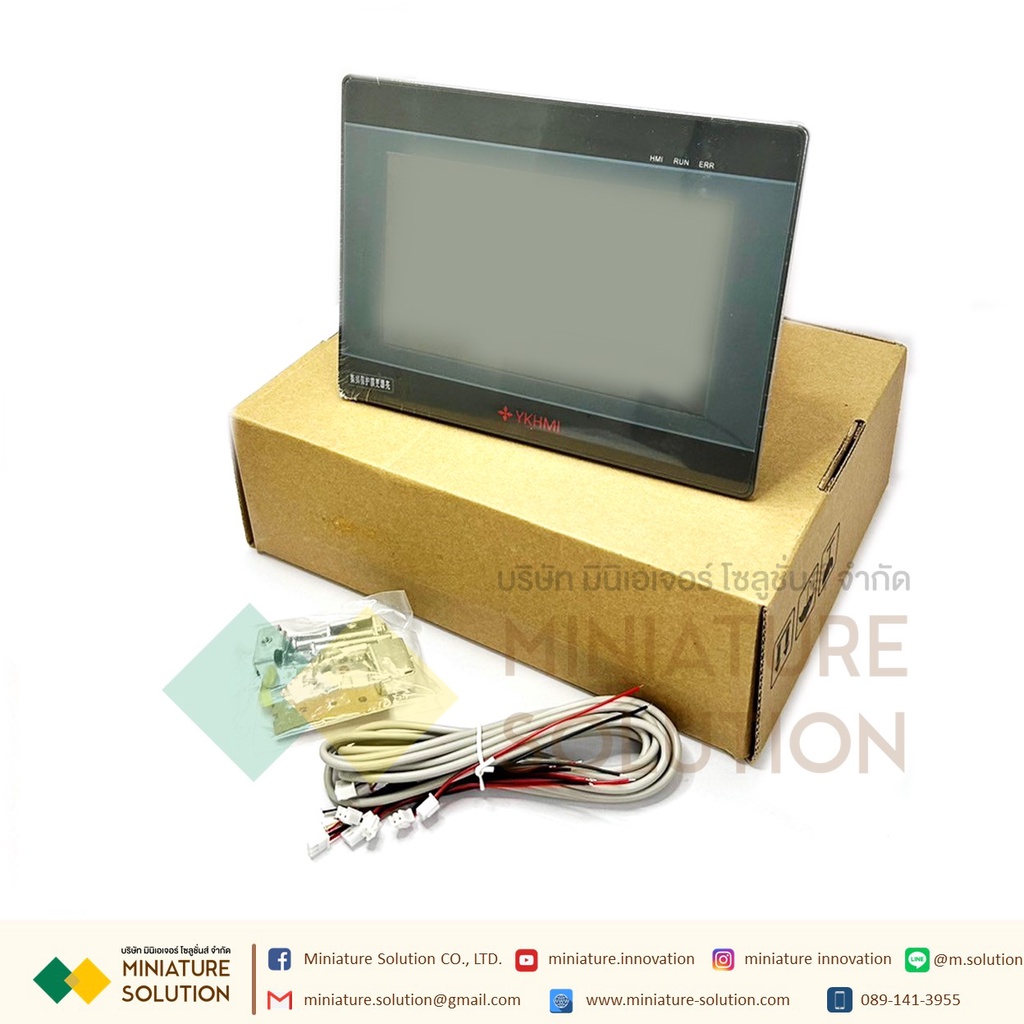 YKHMI PLC FX IN HMI 2IN1 Controller PLC YKHMI MM 7 inch จอ HMI รวมกับ PLC (4PT100)(2NTC)(4AD10V)(2DA