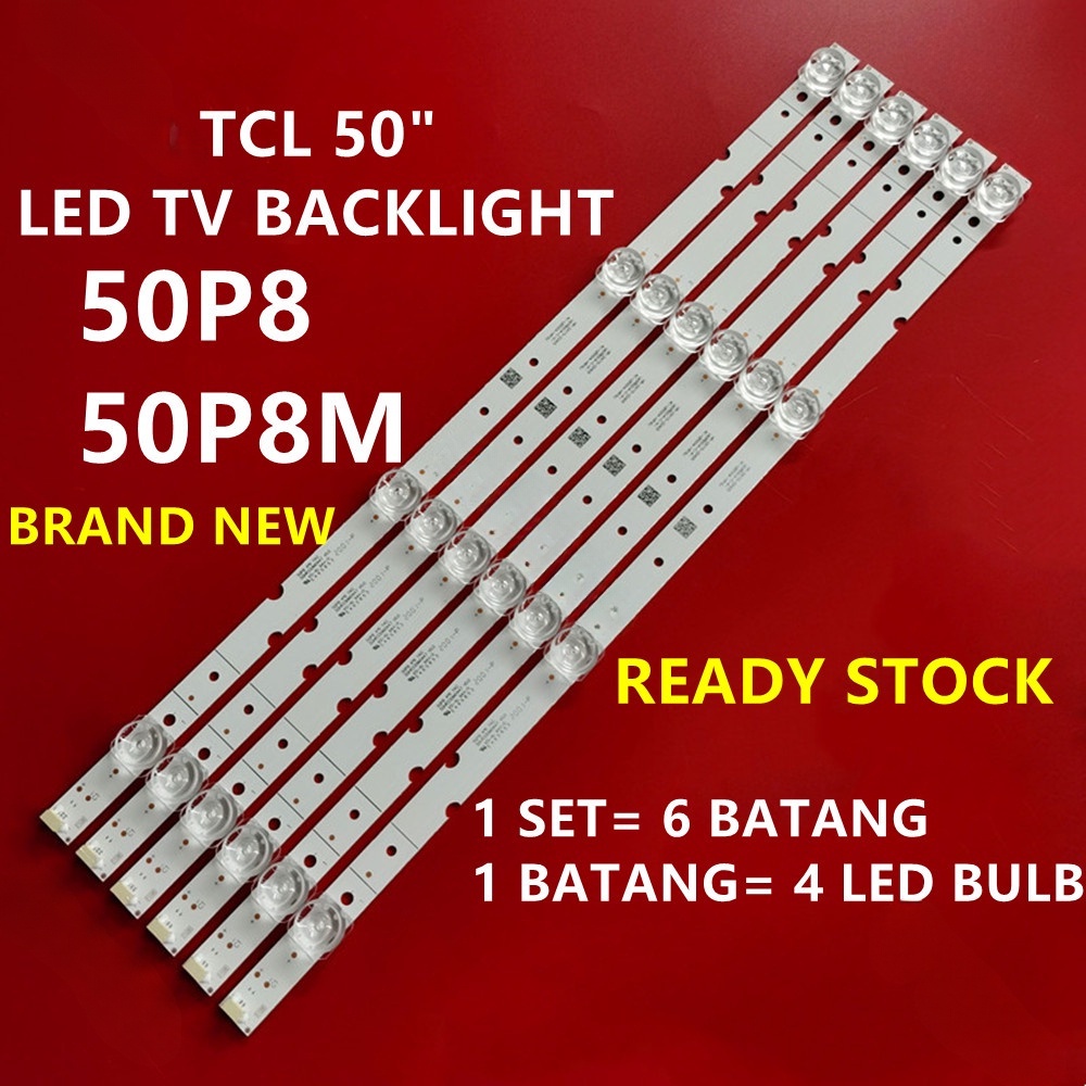 (ใหม่ 1 ชุด) 50P8 / 50P8M TCL 50" LED TV BACKLIGHT / LAMP TV