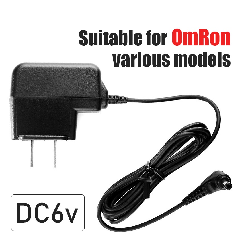 Omron อะแดปเตอร์พาวเวอร์ พร้อมส่ง  6V AC DC HEM-7132HEM-752、HEM-745C HEM-7300、HEM-712、HEM-780N3、HEM-741、HEM-746、HEM-780、
