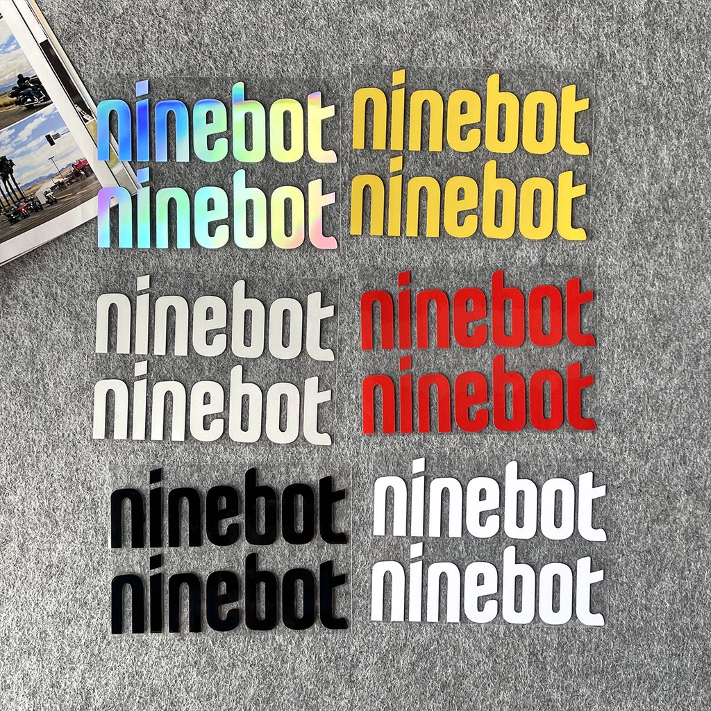 สติกเกอร์สะท้อนแสง ลายโลโก้ Ninebot สําหรับติดตกแต่งรถจักรยานยนต์ สกูตเตอร์ไฟฟ้า Ninebot E22 ES1 ES2