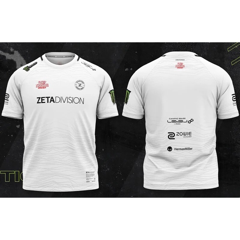 เสื้อกีฬาแขนสั้น คอกลม ลายทีม Esports Jersey ZETA ZETA DIVISION 2022-2023 แฟชั่นฤดูร้อน สําหรับผู้ชา