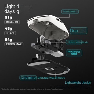 Vxe dragonfly R1 เมาส์เกมมิ่งไร้สาย น้ําหนักเบา PAW3395