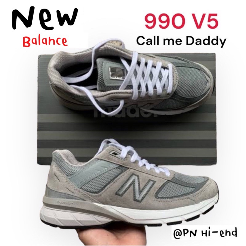 New Balance 990v5 New Balance รองเท้าผ้าใบลําลอง สําหรับผู้ชาย 1:1 Limited