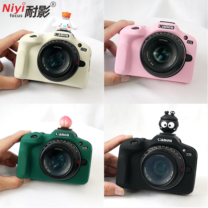 เคสซิลิโคนสําหรับ Canon R100 R50 RP R5 G7X2 G5X2 G7X3 กระเป๋ากล้องเคสซิลิโคนCanonป้องกันกรณีฝุ่นนุ่มแบบพกพาAnti Dropอุปกรณ์เสริม