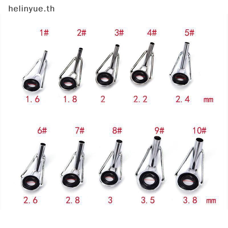 Helinyue แหวนสเตนเลส 3 แบบ สําหรับคันเบ็ดตกปลา