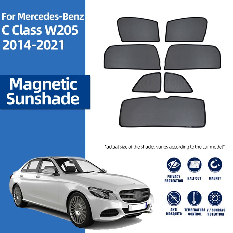 ม่านบังแดด ด้านหน้า และด้านหลัง สําหรับ Mercedes Benz C Class W205 2014-2021 180 200 ราคาถูก Shopee Lazada