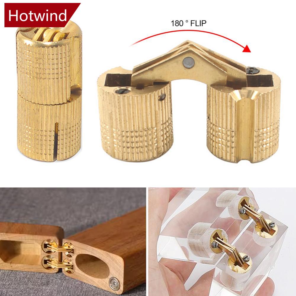 Hotwind บานพับตู้ซ่อน บานพับทองเหลือง 8 10 12 14 16 มม. D7X6