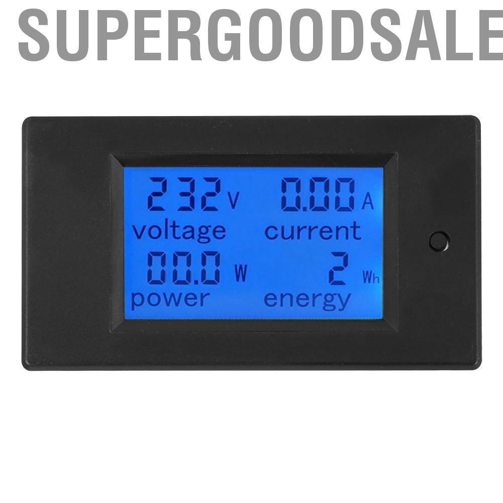 Supergoodsales PZ-021 20A Digital AC LCD Voltage Current Power Energy Meter Tester Ammeter Voltmeter