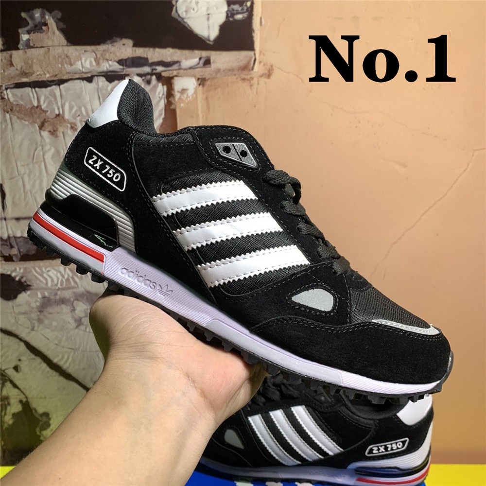 Adidas ZX750 Men Running Shoes Breathable Athletic Shoes Durable Materials  Jogging Shoes Quality G
