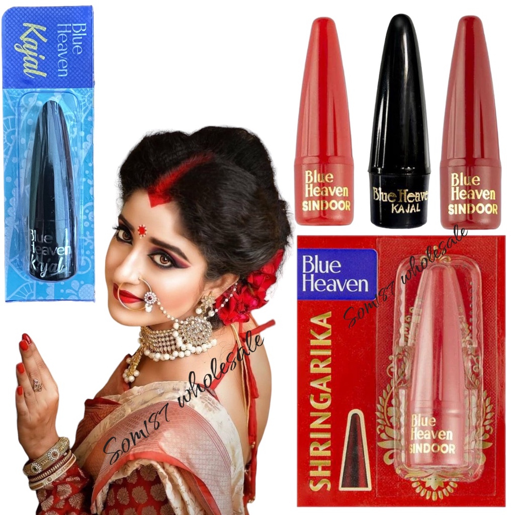 Kajal กาจัล / Sindoor ซินดูร์ Blue Heaven 👁 อายไลเนอร์ ที่เขียนขอบตานำเข้าจากอินเดีย 🇮🇳