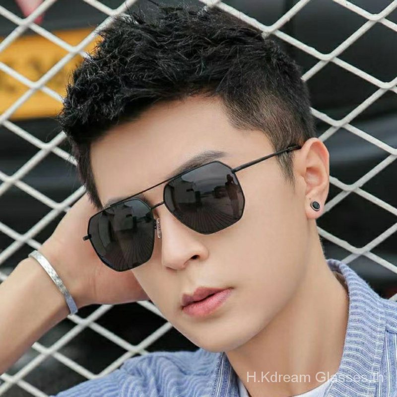แว่นตากันแดด สายตาสั้น 0 ถึง -600 ป้องกันรังสียูวี 400 แฟชั่นเกาหลี สไตล์นักบินย้อนยุค สําหรับผู้หญิง และผู้ชาย