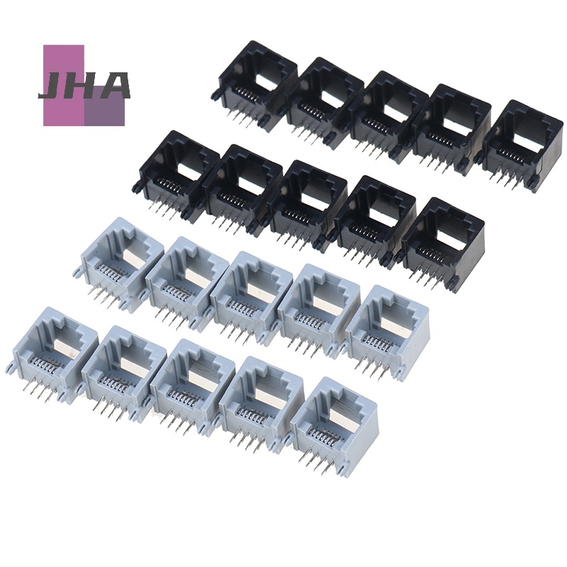 [JHA] ใหม่ ซ็อกเก็ตแจ็คเครือข่ายคอมพิวเตอร์ PCB RJ45 8P8C 10 ชิ้น ต่อล็อต - รูปที่ 4