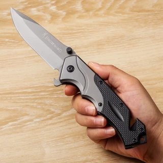 Browning มีดพับพกพา 22cm มีดพับเดินป่า พร้อมค้อนทุบกระจก ที่ตัดเชื้อ ที่เปิดขวด Folding Outdoor Camping Knife