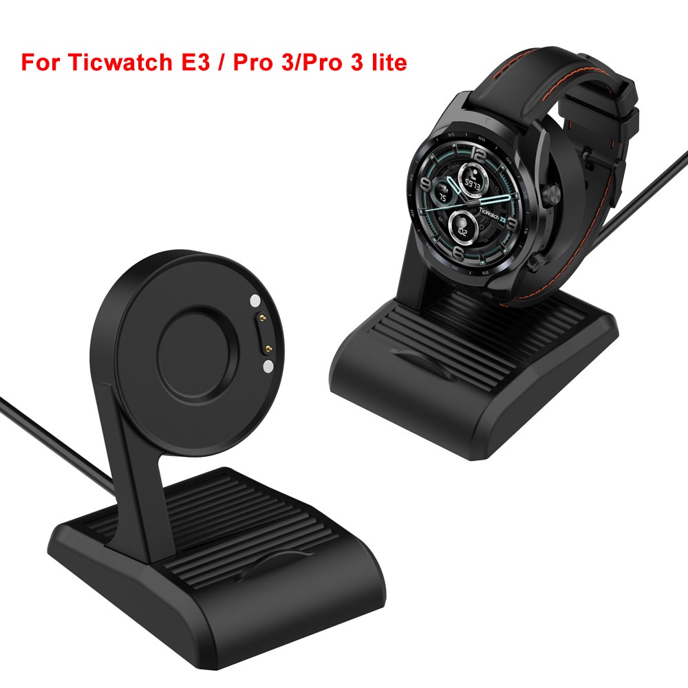 ชาร ์ จ Cradle Dock Adapter สําหรับ Ticwatch proX E3 Pro 3 LTE สมาร ์ ทนาฬิกา USB Magnetic Charger สายสําหรับ Ticwatch Pro 5