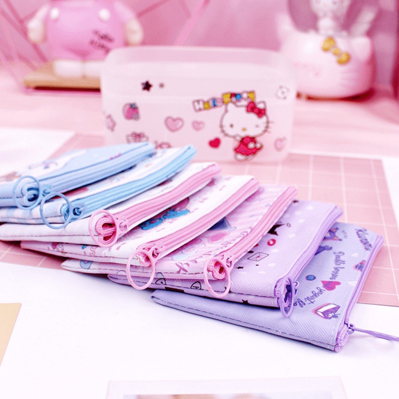 กระเป๋าสตางค์ใส่เหรียญ กระเป๋าใส่เหรียญ 11.5 * 10 ซม 2 สี