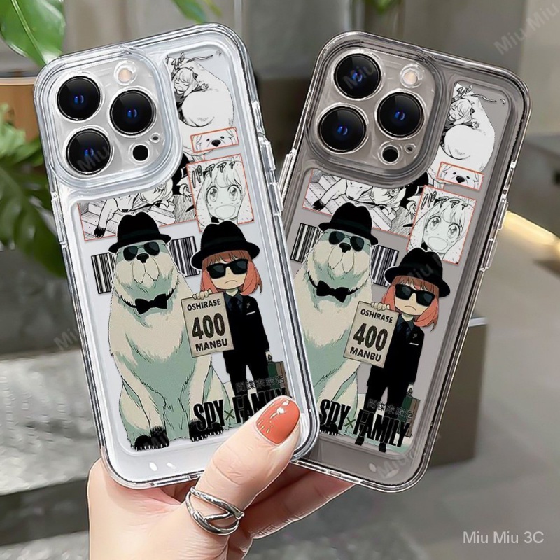 เคสโทรศัพท์มือถือแบบนิ่ม TPU ใส กันกระแทก กันรอยกล้อง ลายอะนิเมะ Spy Family สําหรับ iPhone 14 15 11 13 Pro Max 12 15pro X XR XS 11promax