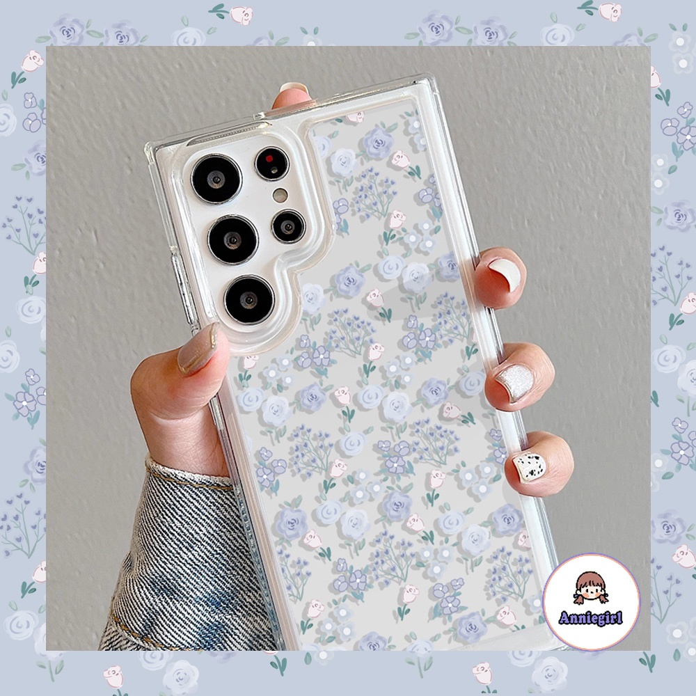 เคสโทรศัพท์มือถือ TPU ใส แบบนิ่ม ลายดอกไม้ กันกระแทก สําหรับ SAMSUNG S21 S22 S23 S24 Plus S23 Ultra A12 M12 A13 S21 FE A54 A53-5G A50 A50s A30s