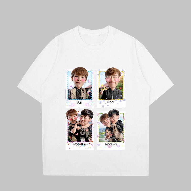 แฟชั่น Pai orio (ป๊ายปาย โอริโอ้) แฟชั่นผ้าฝ้ายแขนสั้นพิมพ์เสื้อยืดคุณภาพสูง