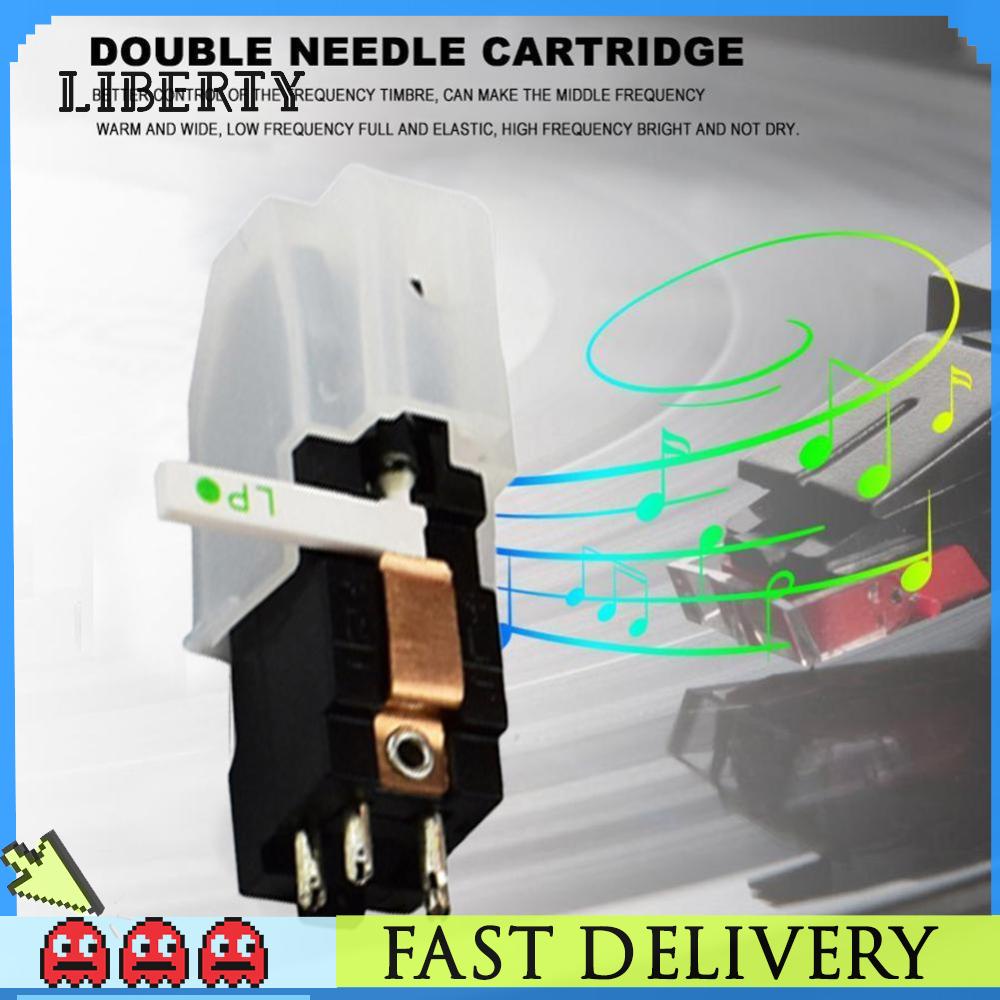 Ruby+sapphire ตลับเครื่องเล่นแผ่นเสียงสเตอริโอคู่ สําหรับ LP 78 RPM Records