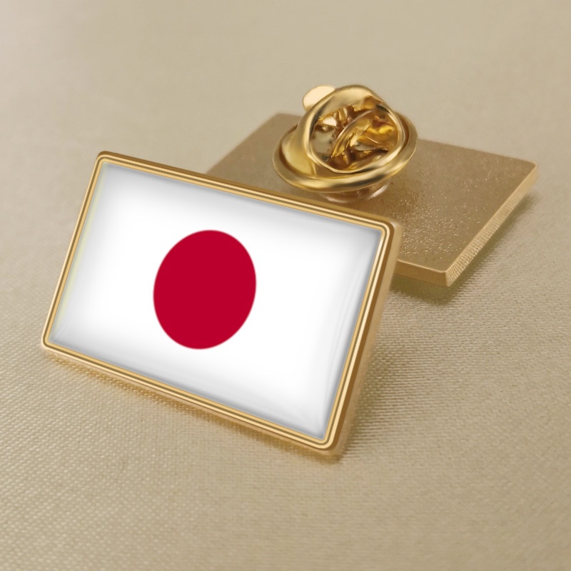 ญี่ปุ่นธง Pin Emblem ญี่ปุ่น high-end เข็มกลัดทั่วไปหรูหราป้าย lapel Pins Flags of the World Country FLAG badges