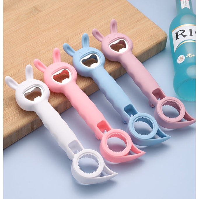 4in1 ที่เปิดขวด (หูกระต่าย) S0143 ที่เปิดฝาขวดสแตนเลส เปิดขวด น้ำอัดลม โซดา เบียร์ ที่งัดฝา สีหวาน