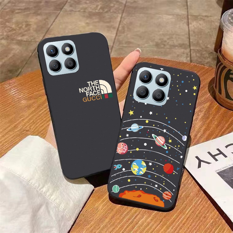 กรณีเข้ากันได้สําหรับ ZTE Blade A35 A55 Z2450 เคสโทรศัพท์ Anti-fall TPU ป้องกันลายนิ้วมือแฟชั่นแบรนด์รูปแบบโทรศัพท์มือถือฝาครอบ