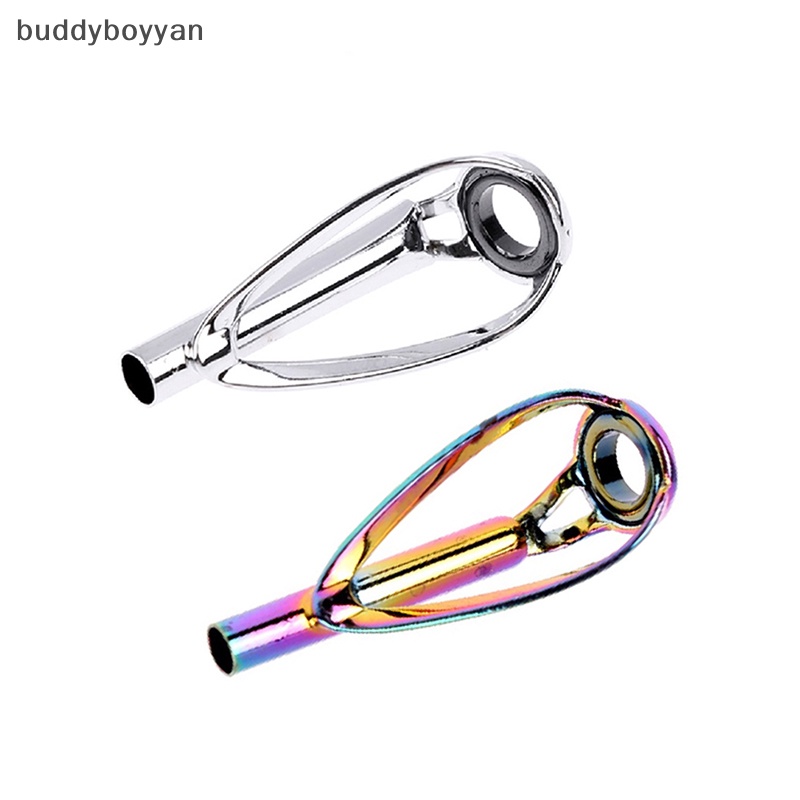 Bbth ห่วงไกด์ปลายคันเบ็ดตกปลา สีเงิน ไม่พันกัน 1 ชิ้น