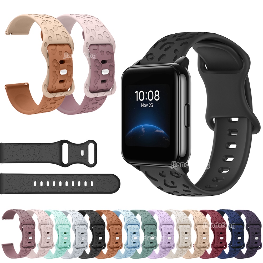 สายนาฬิกาข้อมือ ซิลิโคนนิ่ม กันน้ํา สําหรับ Realme Watch2 Watch3 WatchS pro