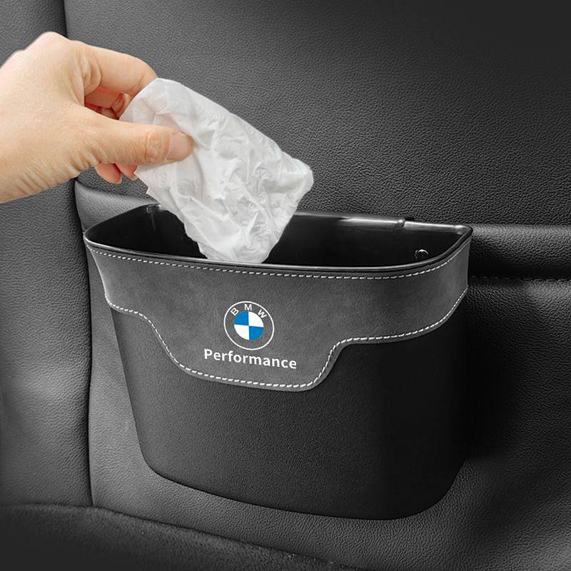 Suede Bmw Car Trash Can Car Interior Buggy Bag Garbage Bag 3 Series 5 Series 7 Series X3 X5 X1 Suppl