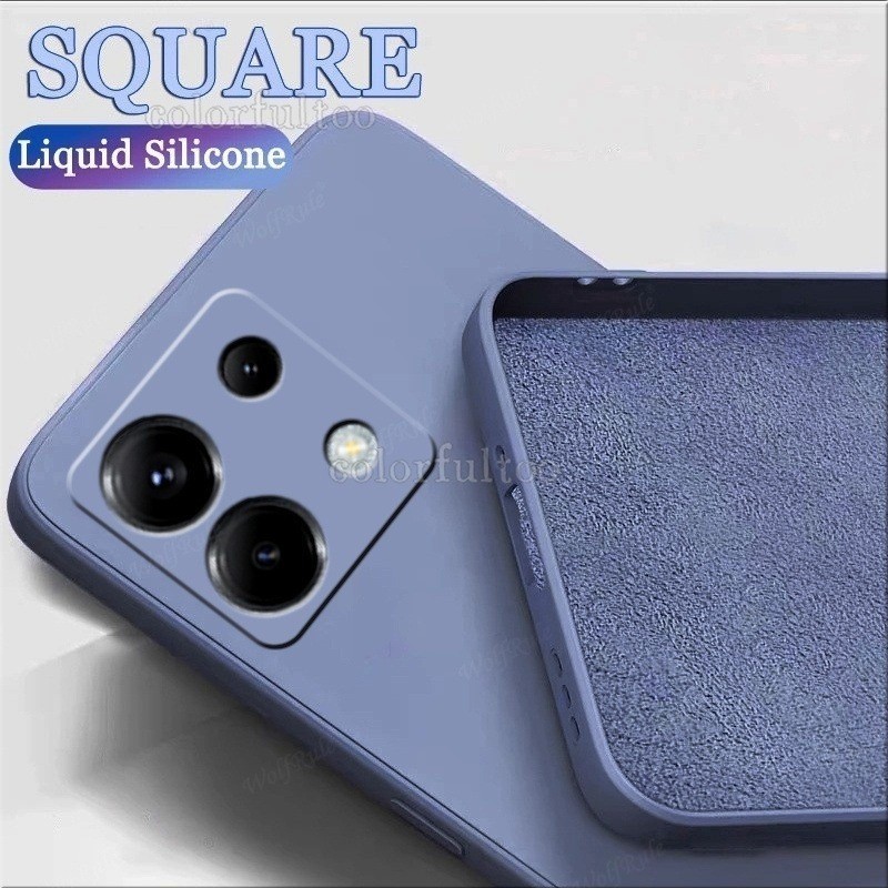 เคสโทรศัพท์สําหรับxiaomi Redmiหมายเหตุ14 13 Pro Plus 13Pro + 14Pro + Note13Pro 4G 5Gสแควร์ซิลิโคนเหลวTPUนุ่มคู่ปลอกAnti-Fallกันชนป้องกันกล้องกันกระแทกปกหลัง