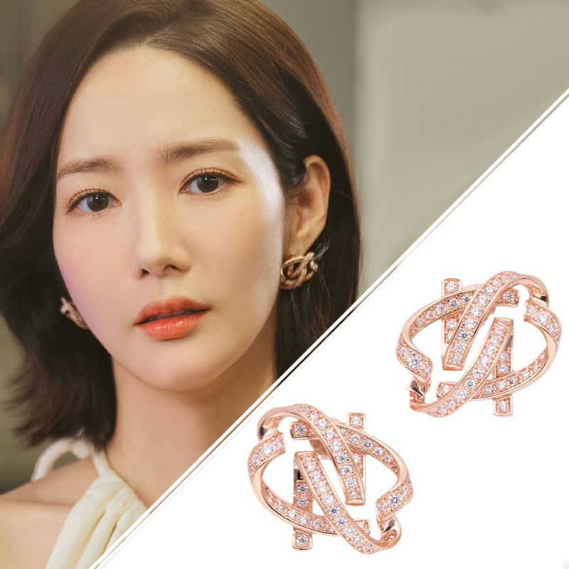 [Pre-Sale] Please Marry My Husband Jiang Ji Won Park Min Young ต่างหู ประดับเพชร สวยหรู