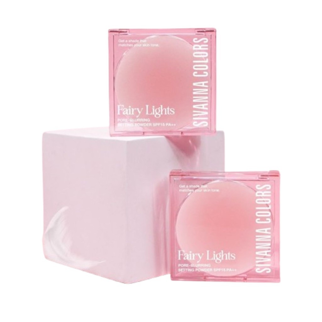 ♦️ของแท้·ส่งด่วน·ถูก♦️Sivanna FairyLights PoreBlurringSettingPowderSpf15 pa+++#HF708แฟรี่ไลท์สพอร์เบ
