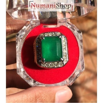 Zambrud Zambia HQ แหวนไทเทเนียมธรรมชาติ