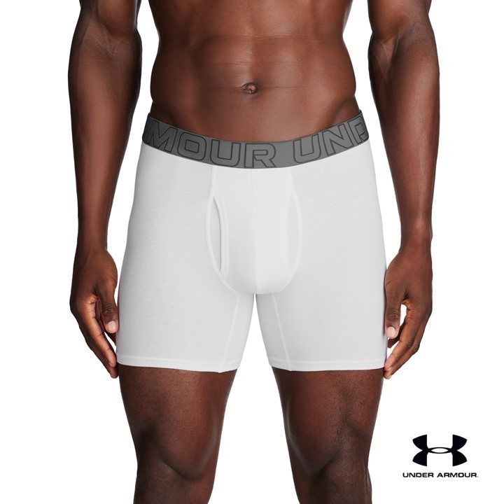 Under Armour Men's UA Performance Cotton 6" 3-Pack Boxerjock®