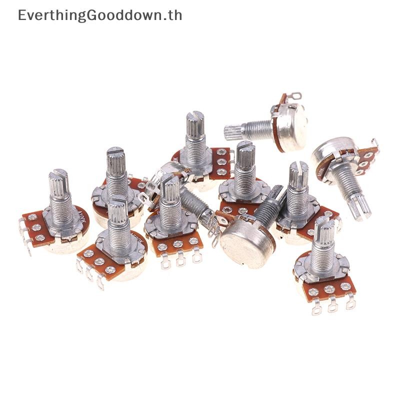 Ever A500K B500K A250K B250K A50K B50K A25K B25K Potentiometer Splined หม้อขนาดเล็กกีตาร์ไฟฟ้า Bass Effect Amp Tone Volume18mm อะไหล่เพลา TH