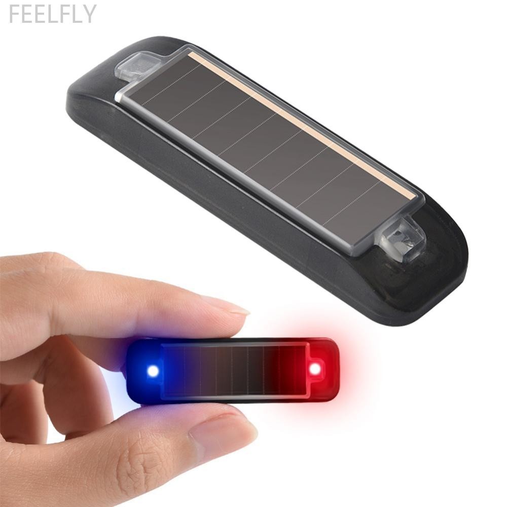 Feelfly รถพลังงานแสงอาทิตย์ไฟเตือนไฟฉาย LED ตัวบ่งชี้ In-Night ระวัง Strobe ไฟเตือนวิ่งโคมไฟ T2W9
