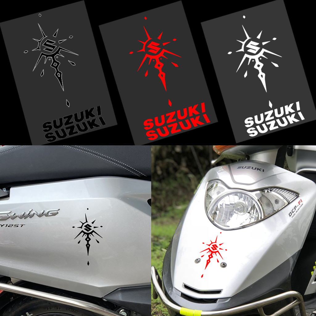 สําหรับ Suzuki สติกเกอร์สะท้อนแสง GSX-R125/250R GSX-S150 รถจักรยานยนต์ด้านหน้ากระจกรอยขีดข่วนอุปกรณ์