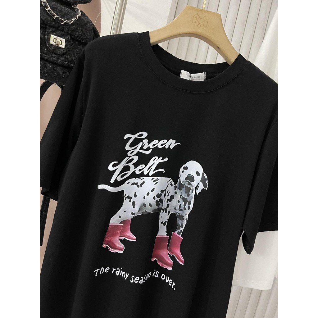 (A776) เสื้อยืดลายน้องหมาบูทยางสุดชิค ลายหมาสุดเก๋พร้อมบูทยาง เติมความน่ารักแบบไม่ซ้ำใคร ดีไซน์เก๋ ใส่สบาย