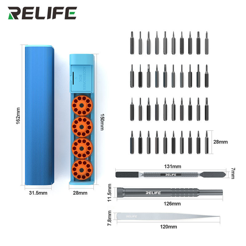 ชุดเครื่องมือไขควงโรตารี่ 43 in 1 ชุดไขควง RELIFE RL-5122